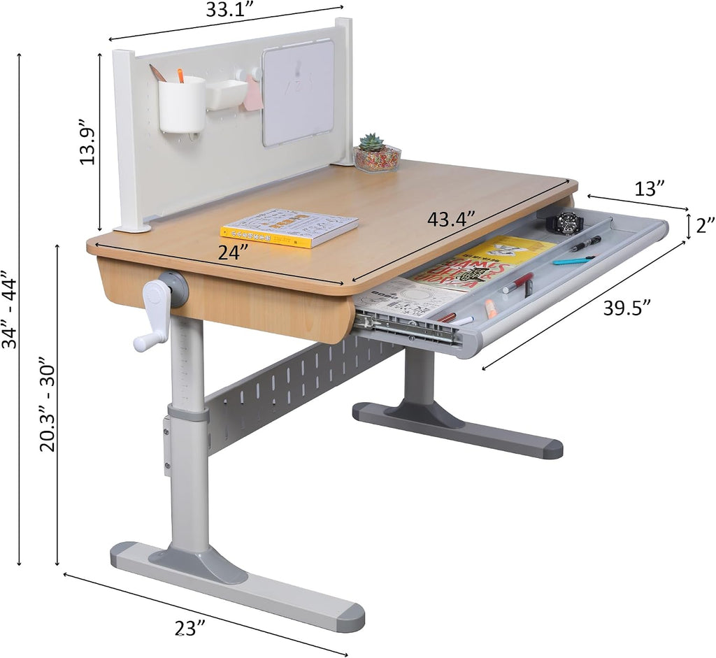 Series Height‑Adjustable Study Desk