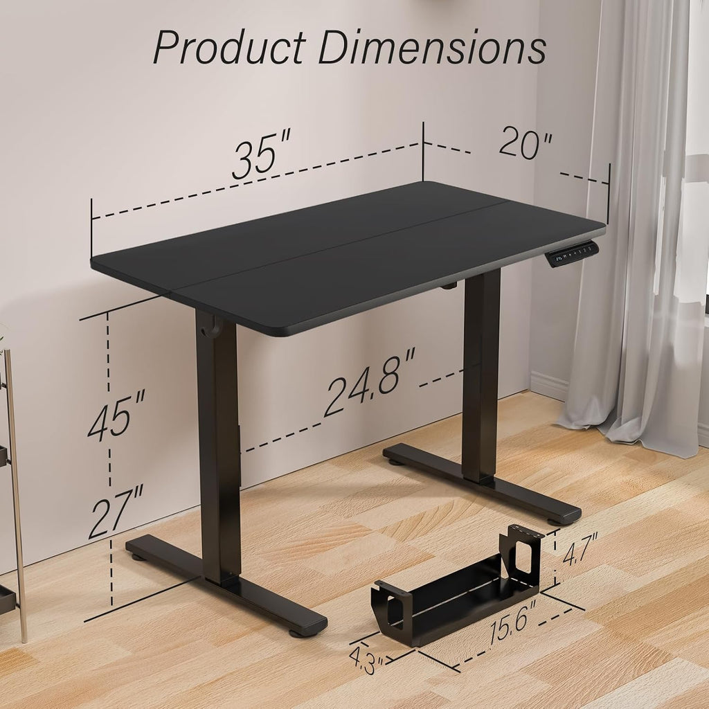Small Electric Height‑Adjustable Standing Desk