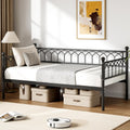 Black Twin Daybed with Pull‑Out Trundle