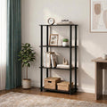 Dark Mocha 4‑Tier Corner Shelf