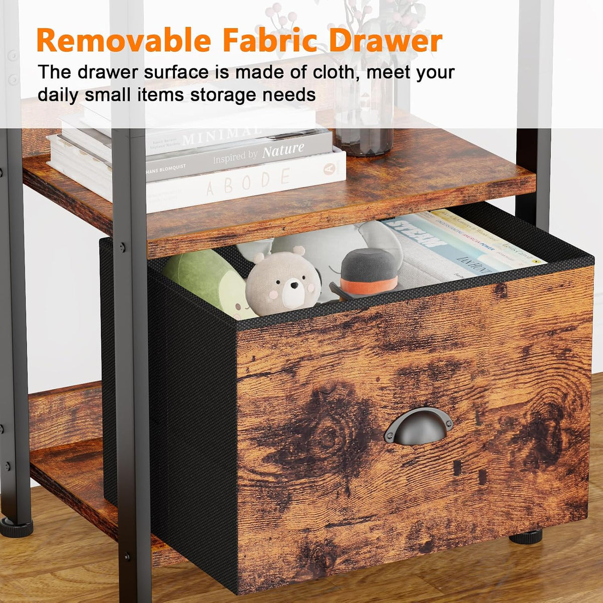 Industrial Drawer Storage Bookcase